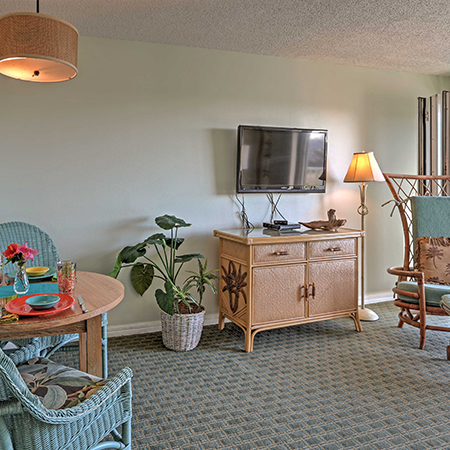In-room television at Tuckaway Shores
