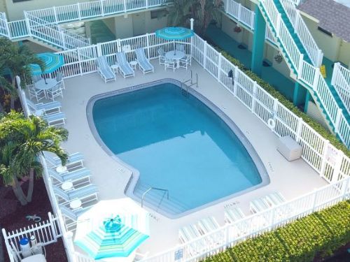 Resort pool in Melbourne Beach Florida resort
